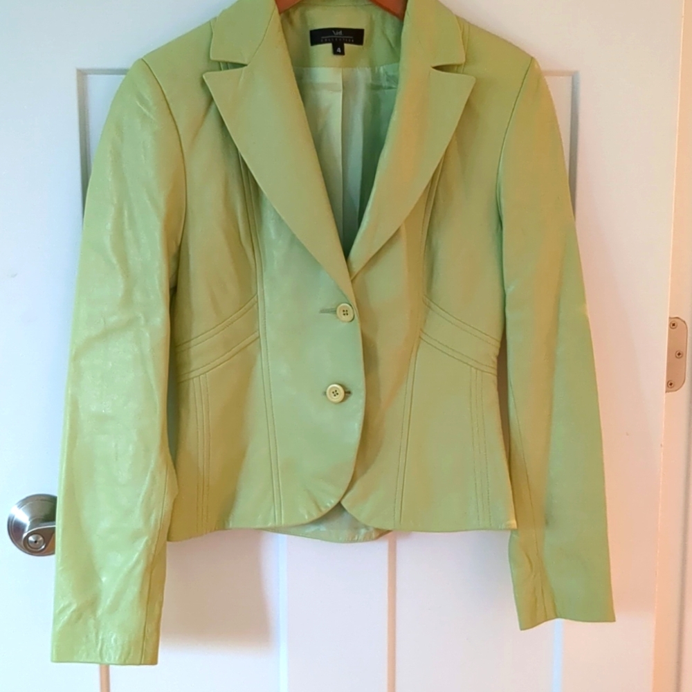 Little leather blazer
